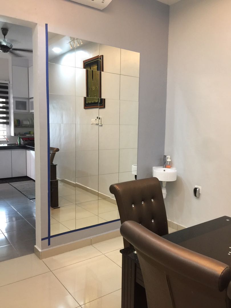 Ikea LOTS MIRROR 4 pieces in a box, Furniture & Home Living, Home Decor