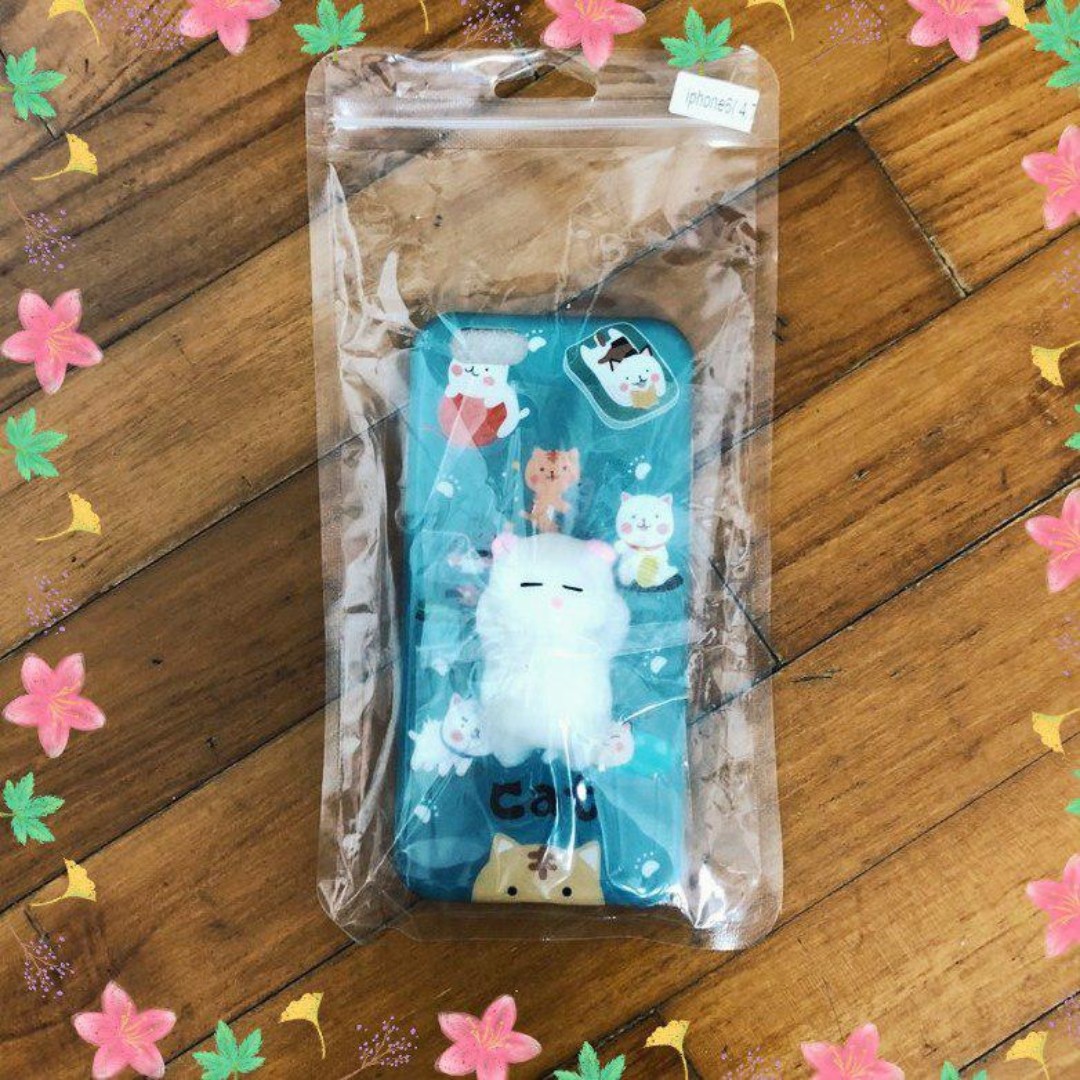 Instock 3d Fat Cat Squishy Cute Tumblr Phone Case Mobile Phones