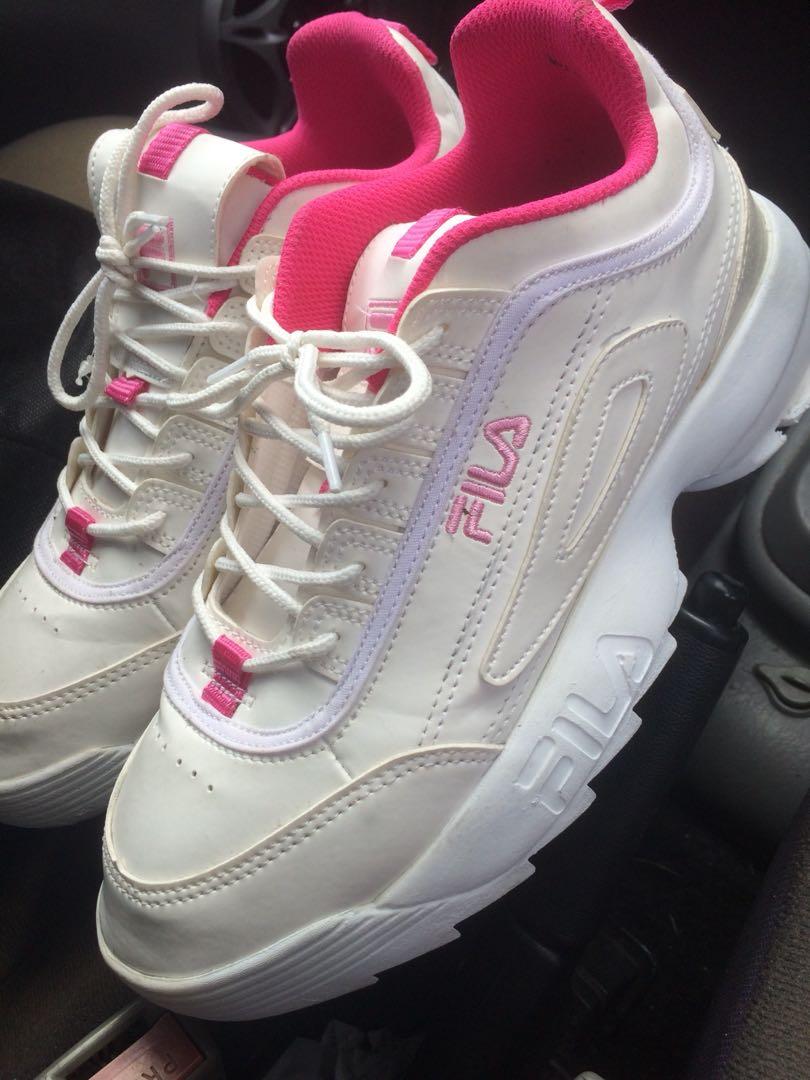 kasut fila pink