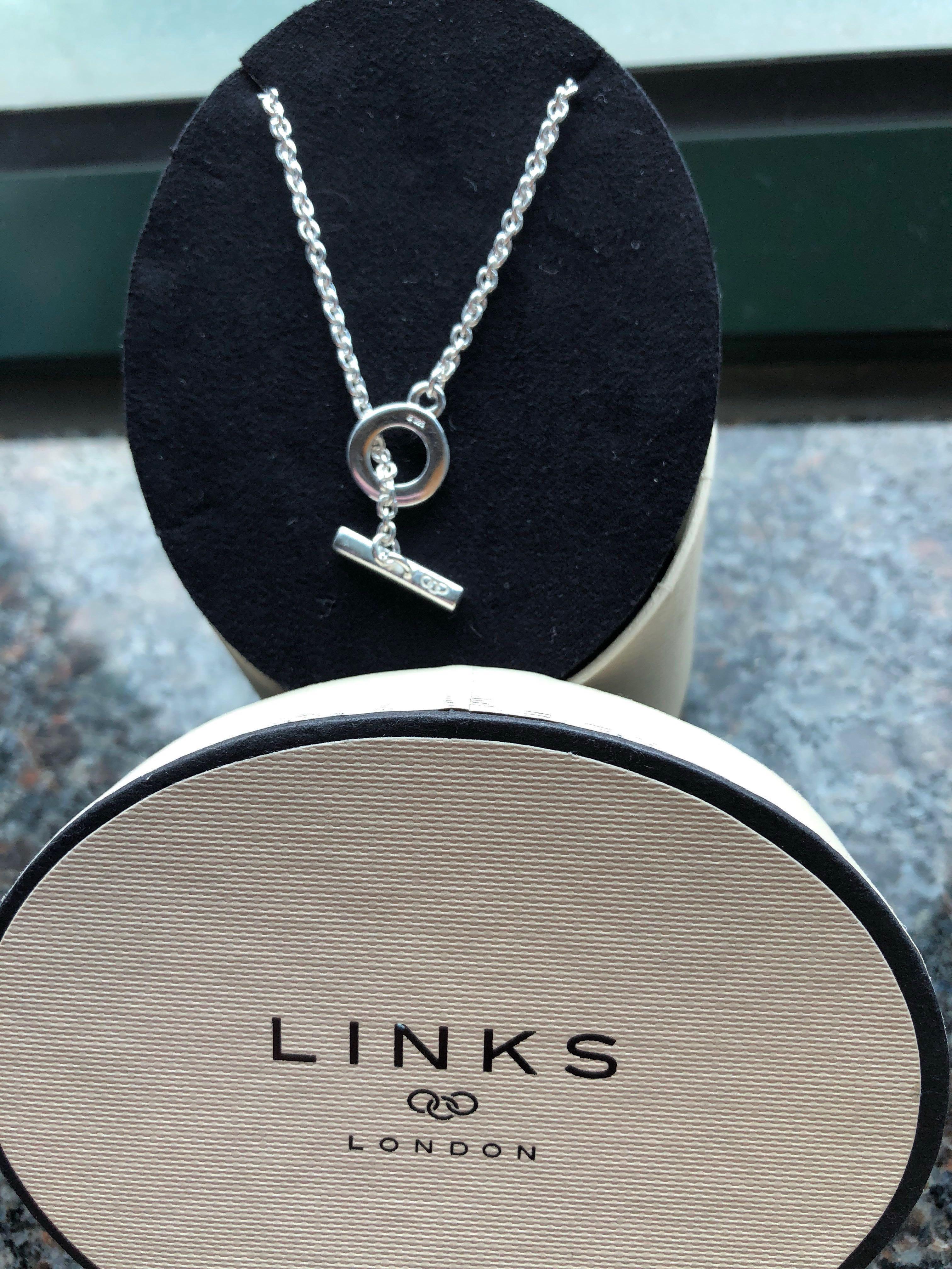 Links Of London Silver T Bar Necklace Hot Sale Off 61