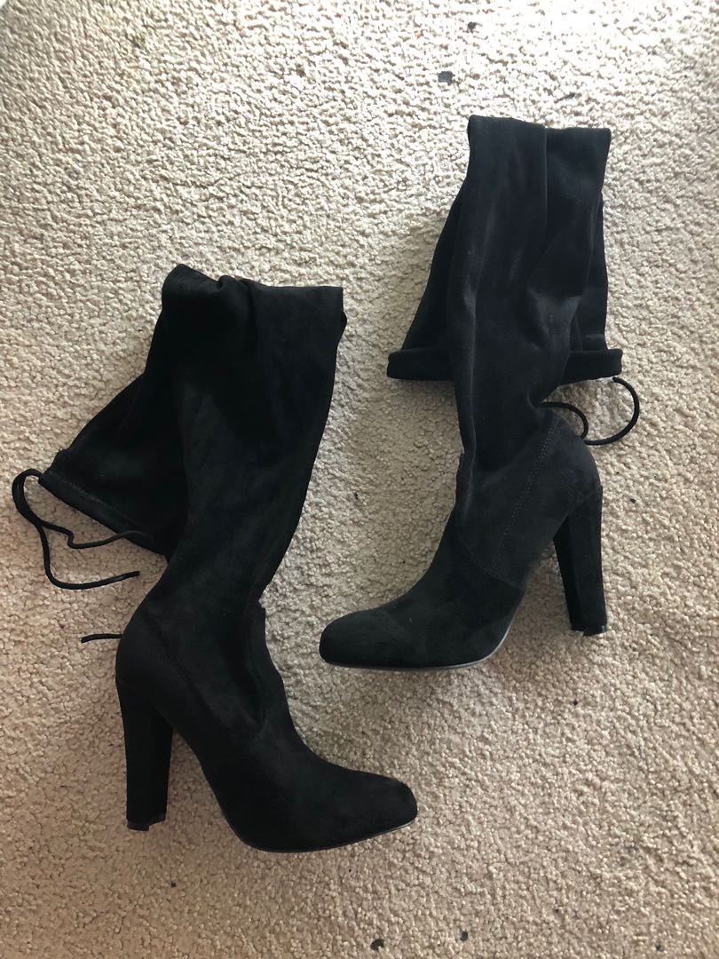 lipstik thigh high boots