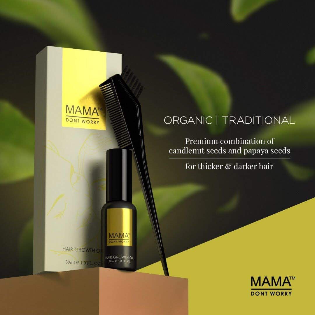 Dynamic Mama Hair Oil Artwork Illustration Dynamic Mama Hair Oil Artwork Illustration