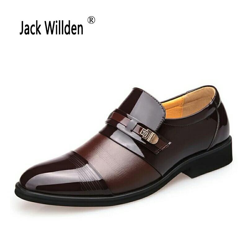 Mens pu Leather Dress Shoes Luxury 