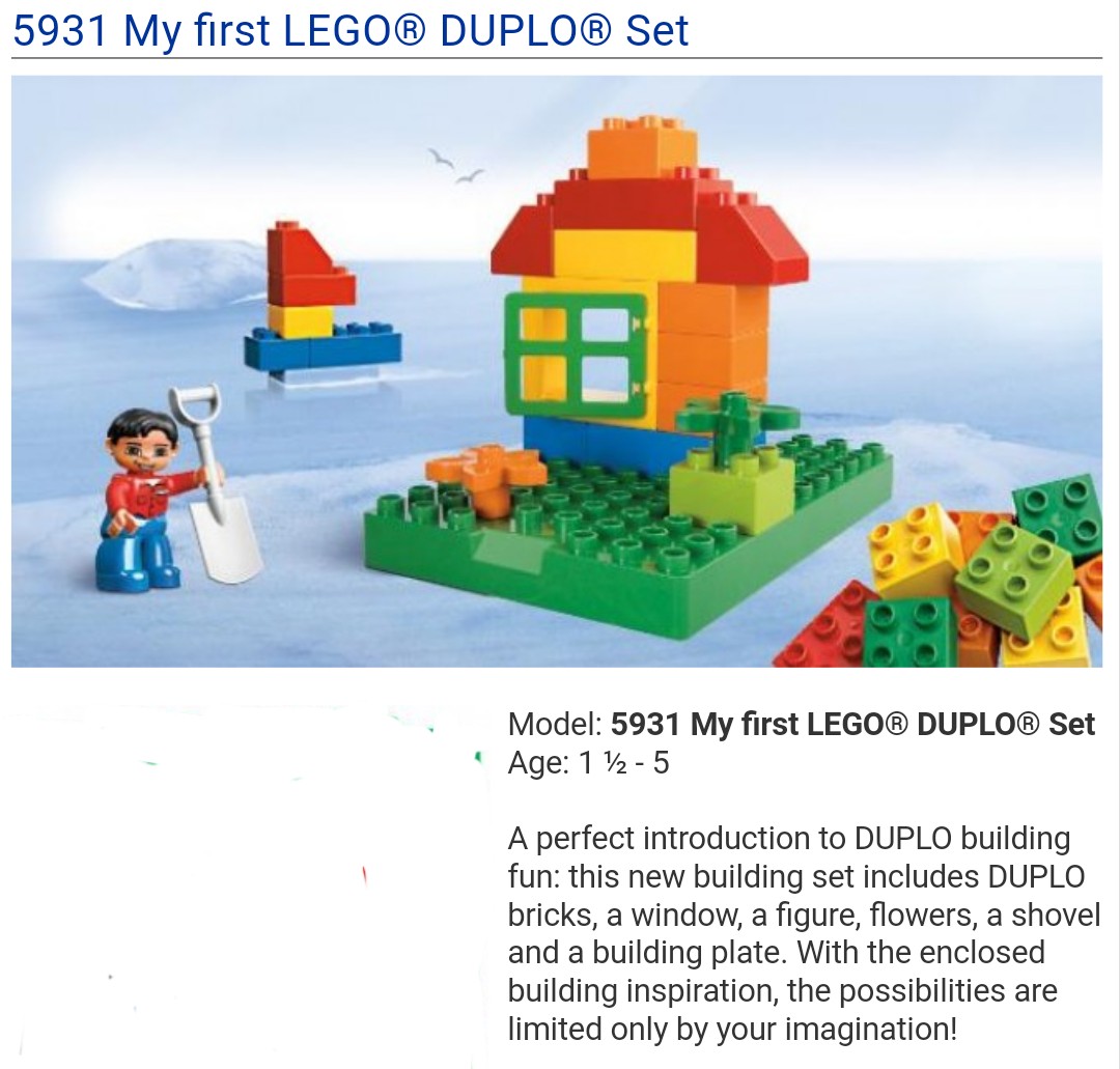 My First Lego Duplo Set 5931 Toys Games Toys On Carousell