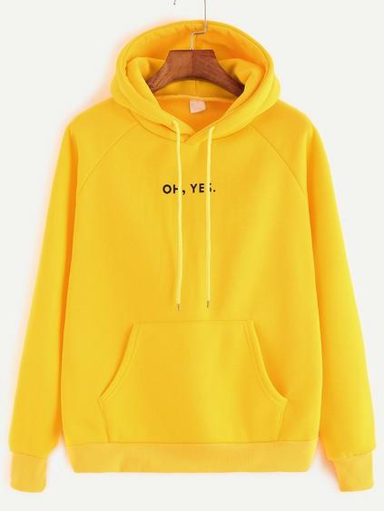 Oh yes yellow hoodie clearance
