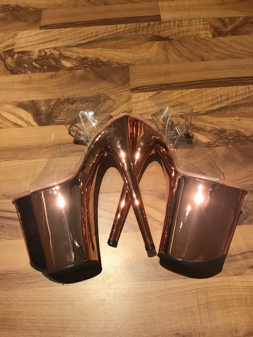 Pleaser rose gold store