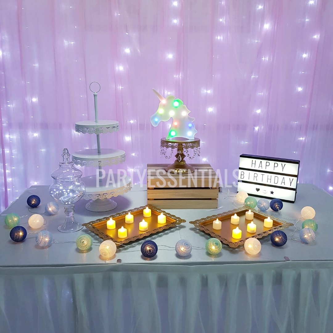 Rent Birthday Table Decor Set Design Craft Others On Carousell