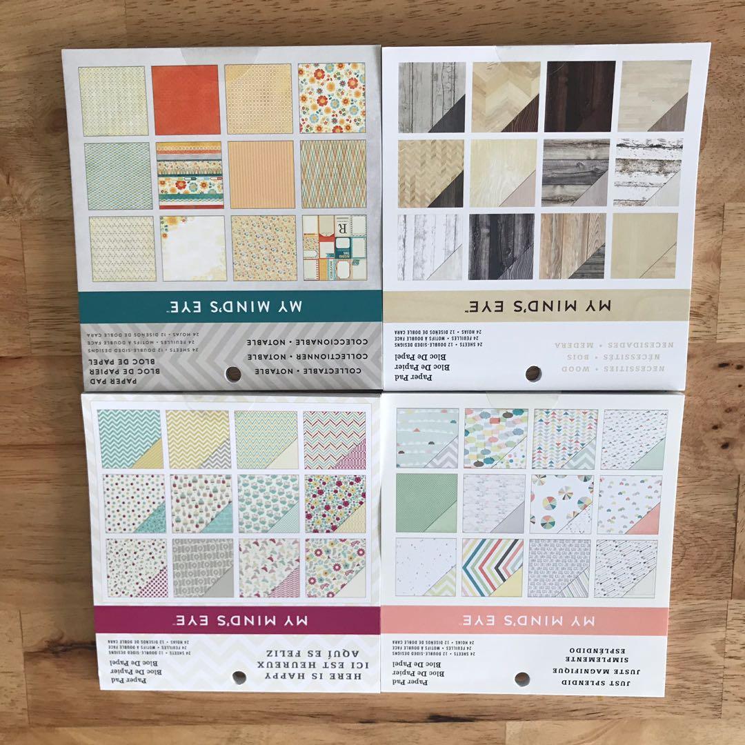 Scrapbook Cardstock Craft Paper Pad, Hobbies & Toys, Stationery & Craft