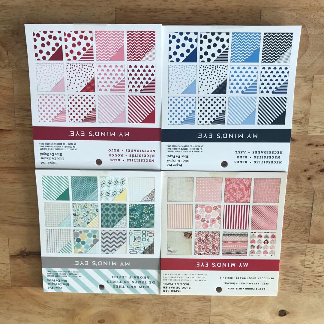 Scrapbook Cardstock Craft Paper Pad, Hobbies & Toys, Stationery & Craft