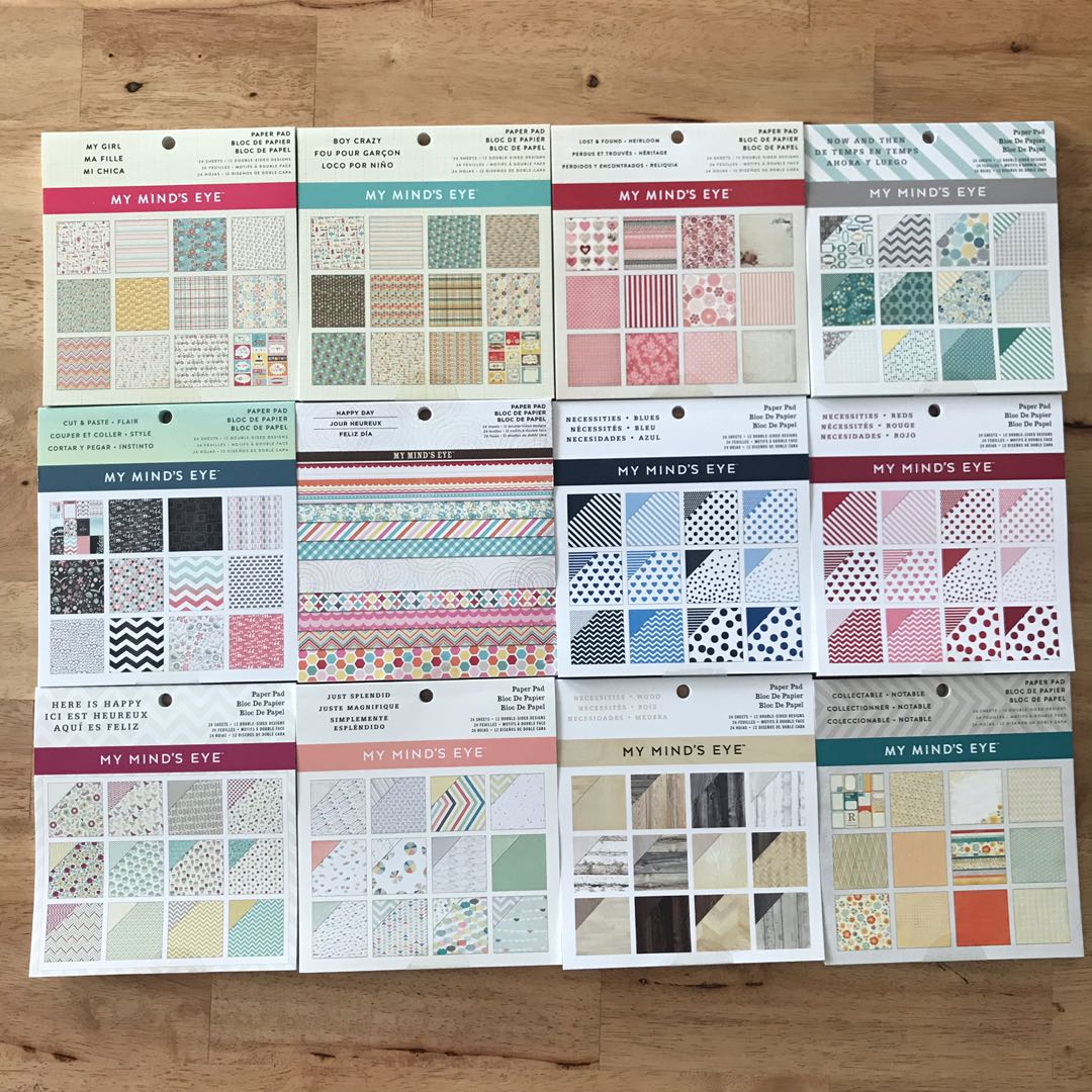 Scrapbook Cardstock Craft Paper Pad, Hobbies & Toys, Stationery & Craft