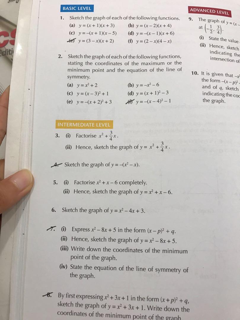 Sec 3 Math Textbook, Hobbies & Toys, Books & Magazines, Textbooks on ...