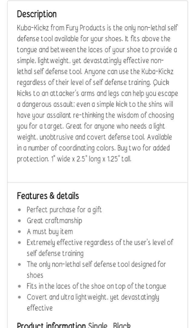 Shoe lace spikes(tactical self defense), Everything Else, Others on