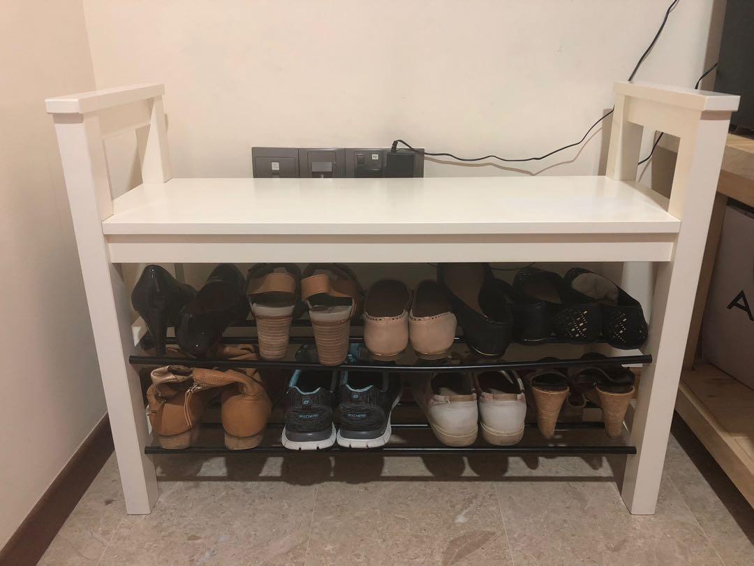 hemnes shoe bench