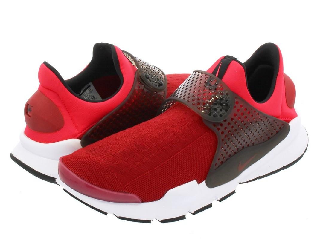 All red nike sock dart top