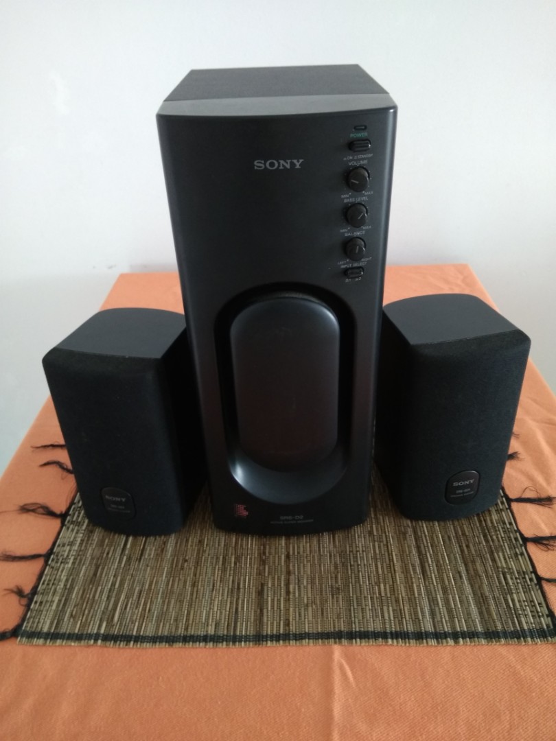 Sony subwoofer SRSD2 with satellite speakers SRS006, Audio, Soundbars