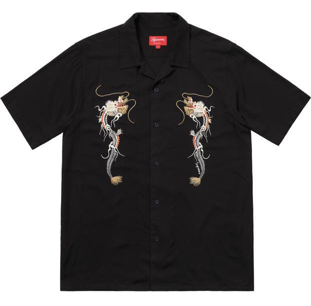 Supreme dragon rayon shirt Clearance