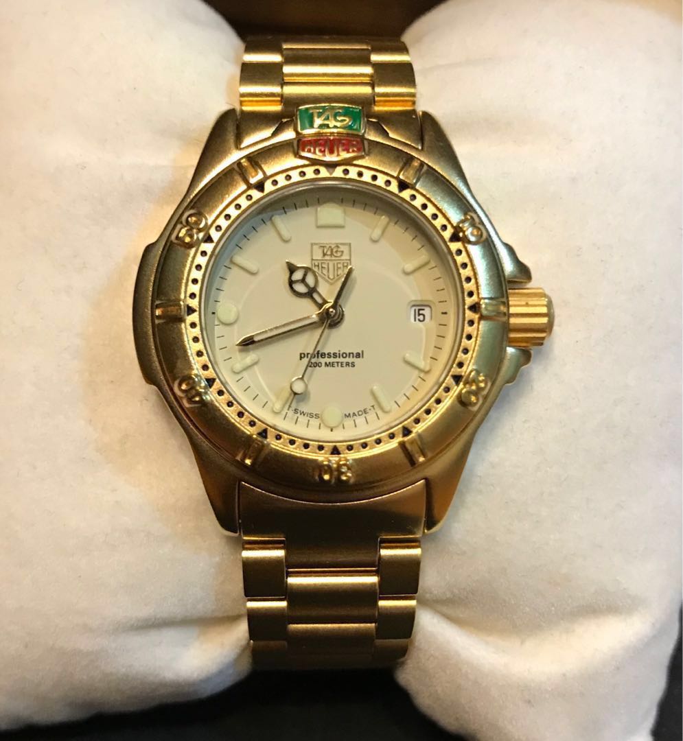 Womens gold tag heuer watches hot sale