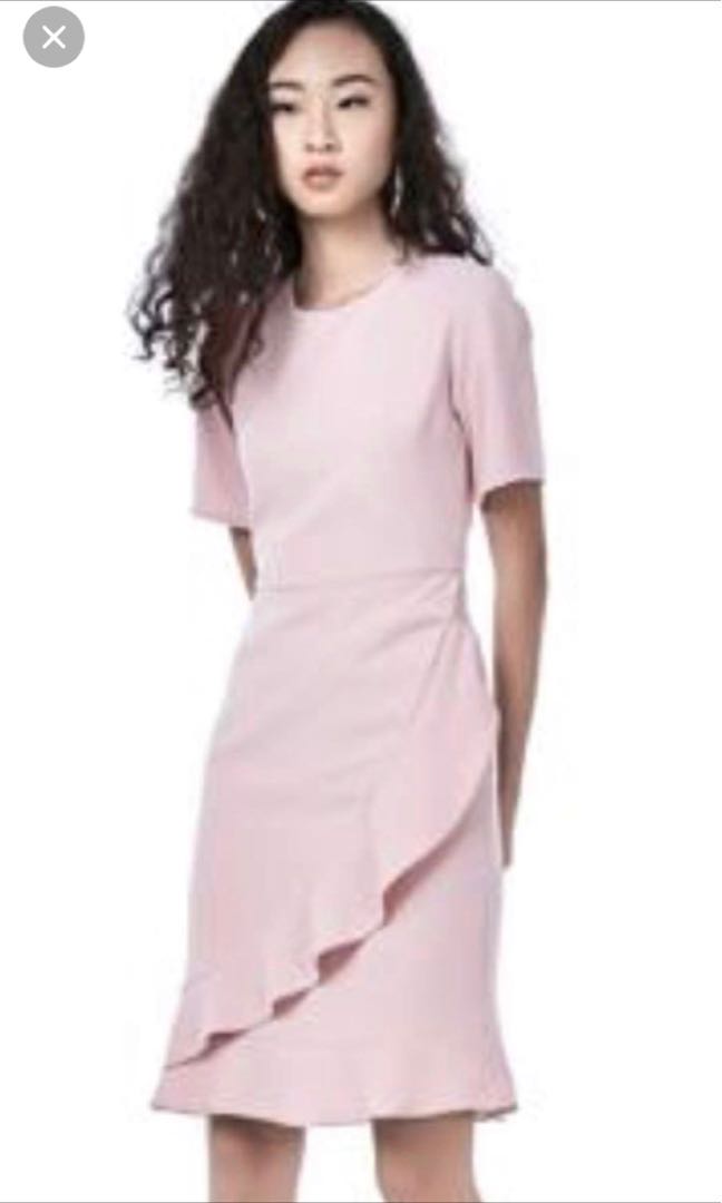 blush work dress