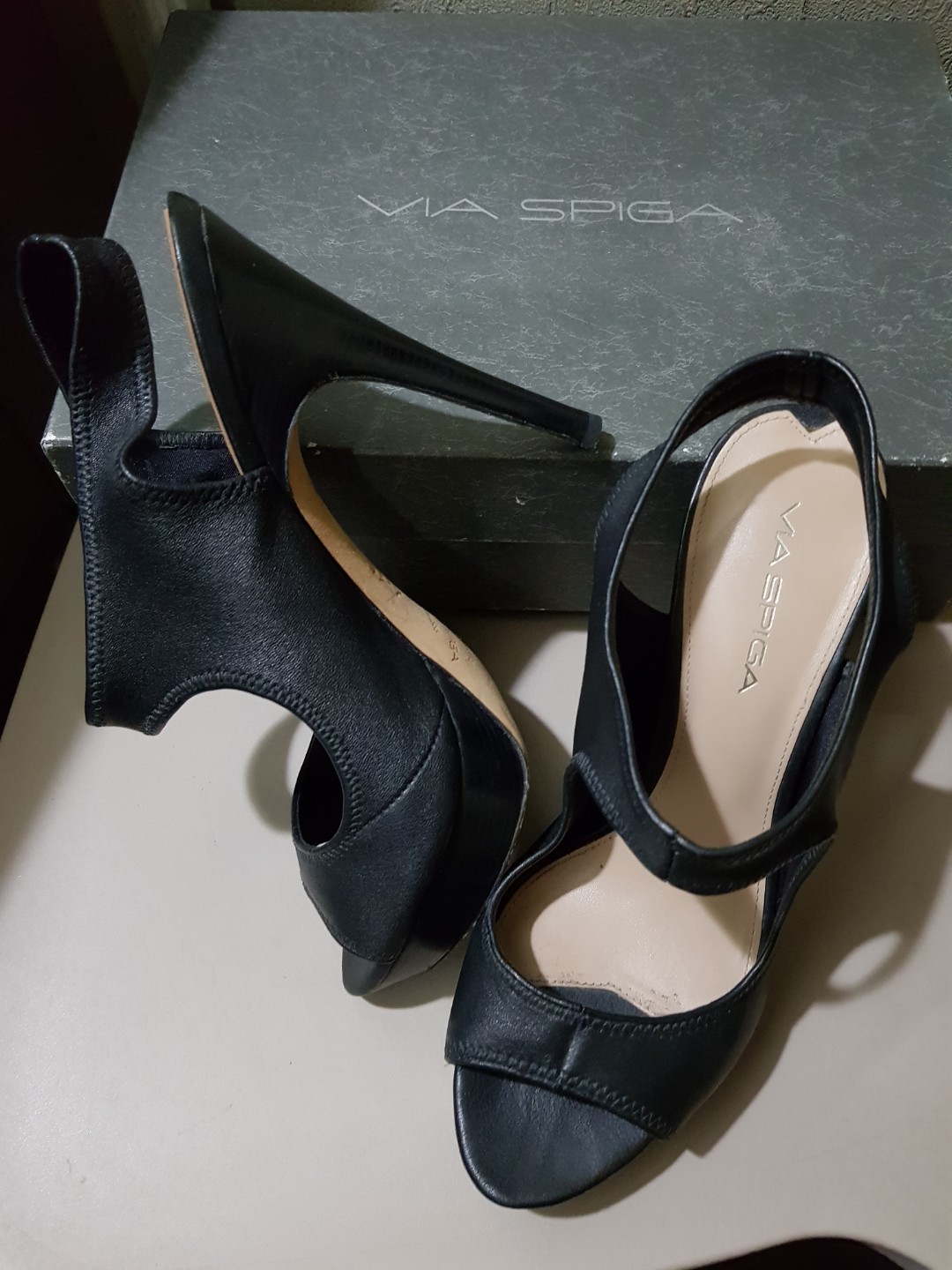 Via Spiga black heels, Women's Fashion 