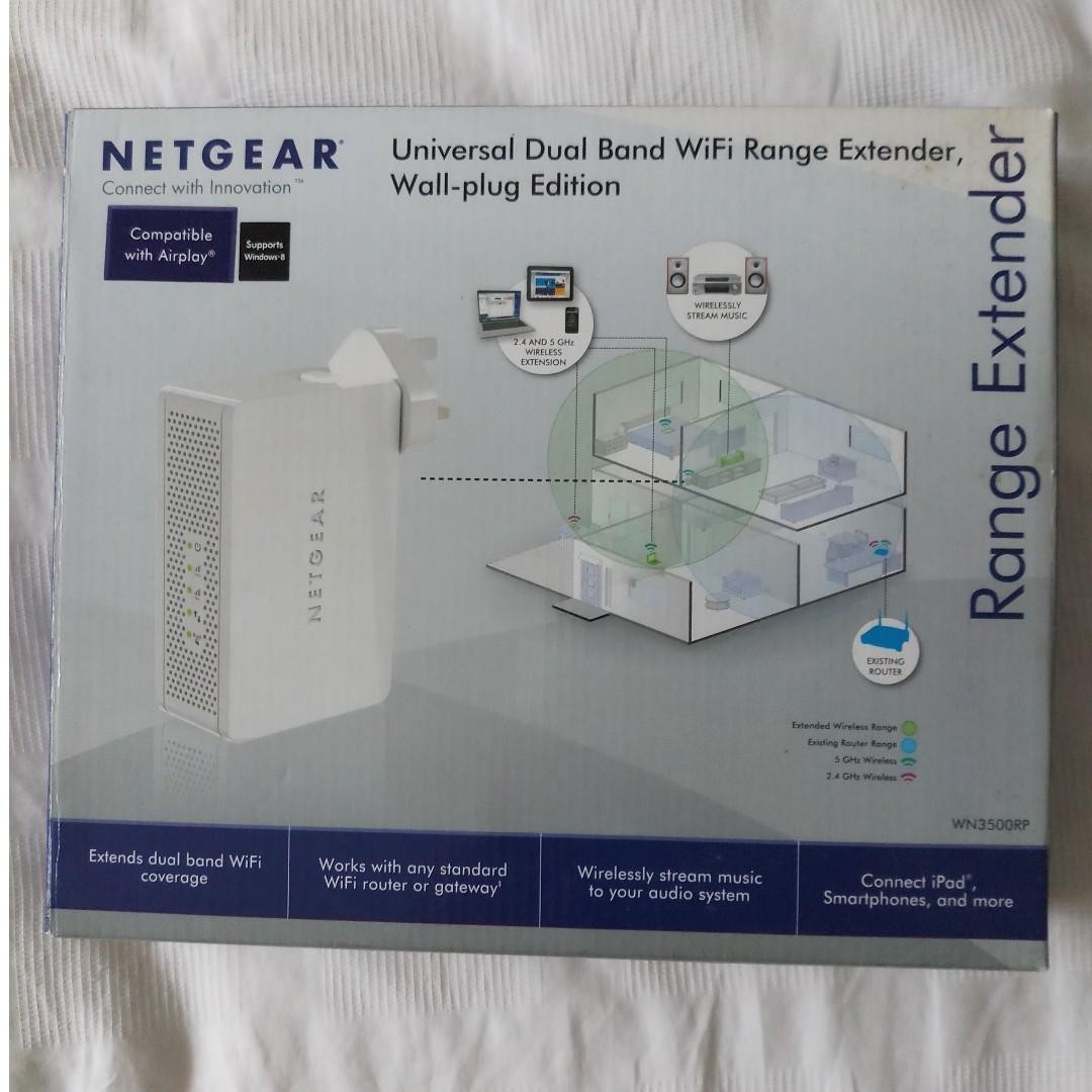 Wifi Range Extender Netgear Wn3500rp Electronics Computer Parts Accessories On Carousell