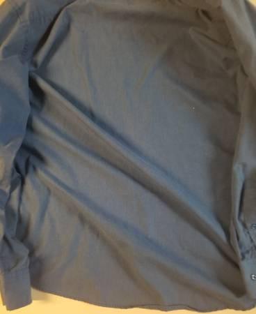 Xios New York Blue Cotton Dress Shirt Size Large 16 16 5 32 33