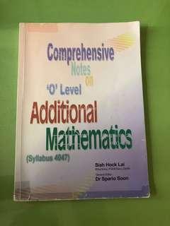 Comprehensive Notes on O Level Additional Mathematics