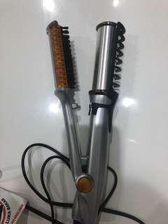 Instyler 2in1 hair straightener and curler