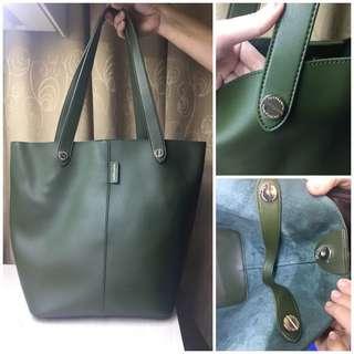 Tas Asli Hush Puppies Biru Baru