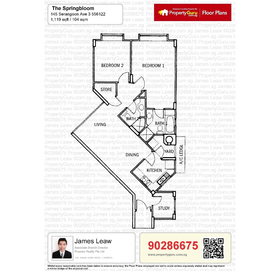Springbloom Spacious 2 1 Studyroom 2 Bathrooms Lorong Chuan Serangoon Mrt Property Rentals Condos Ecs On Carousell