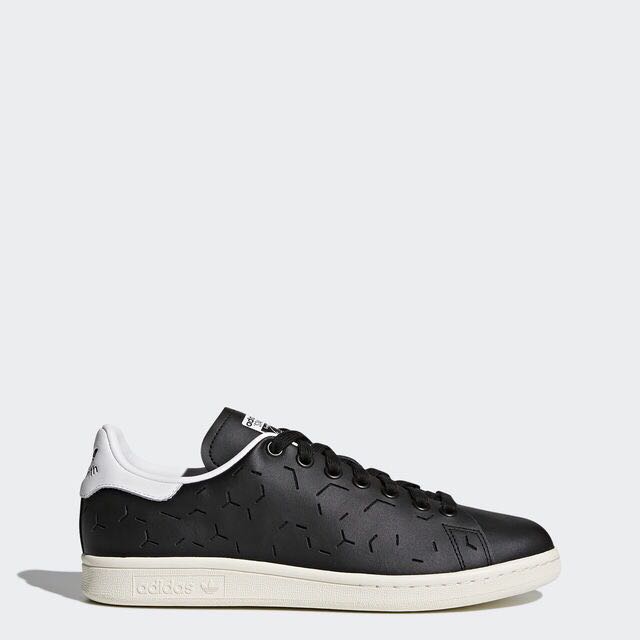 Adidas Stan Smith Black - Laser Cut, Women's Fashion, Shoes, Sneakers on  Carousell
