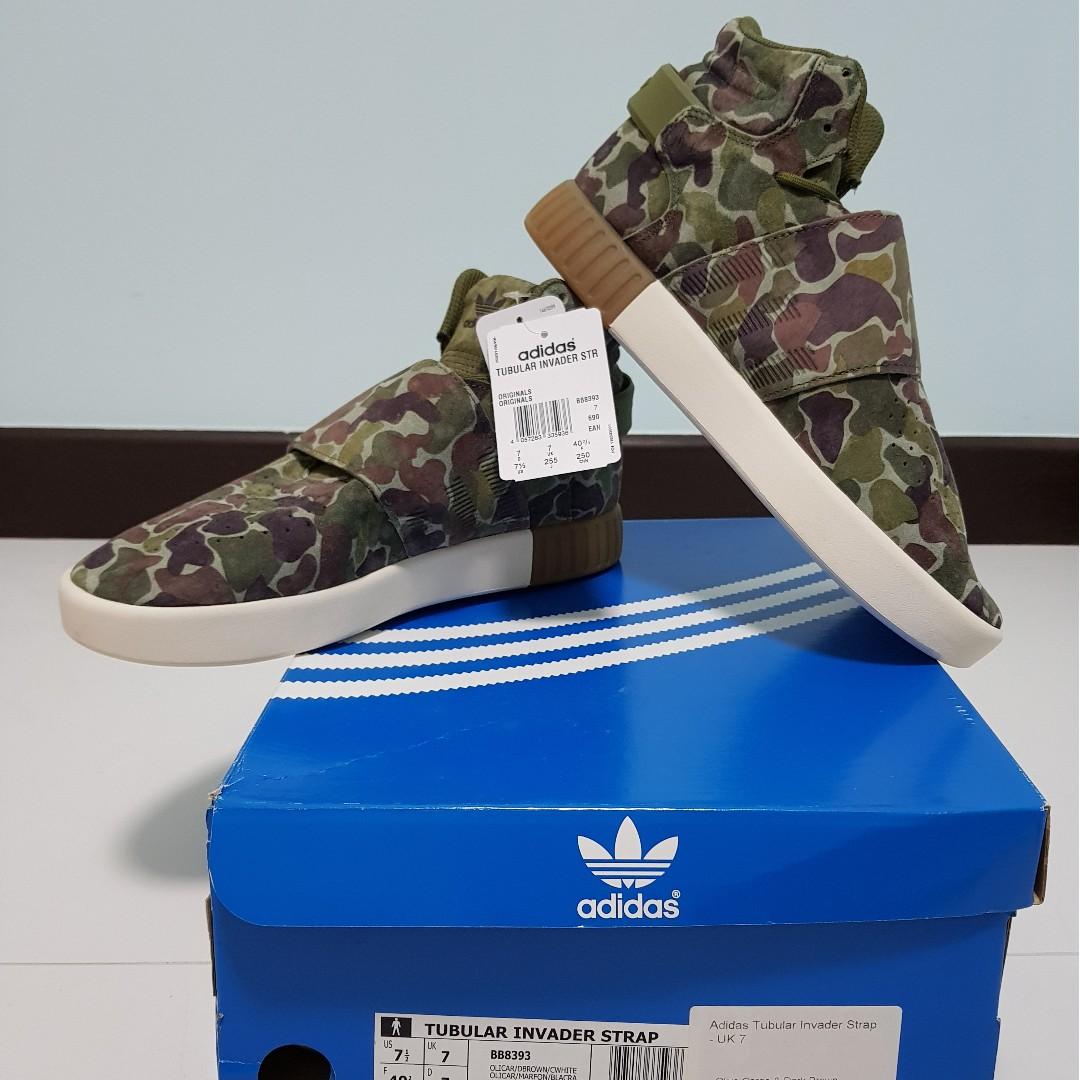 Adidas tubular invader camo top