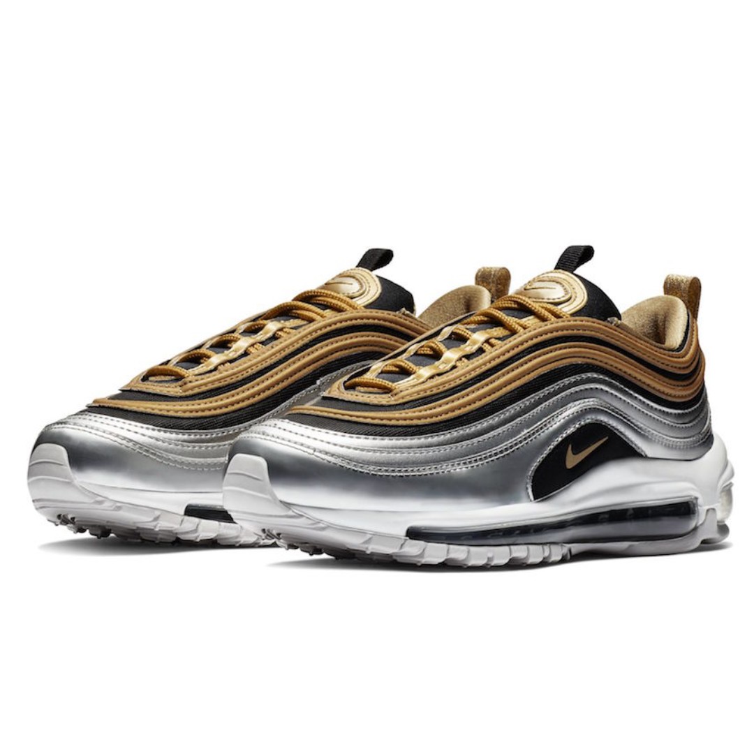 nike gold silver
