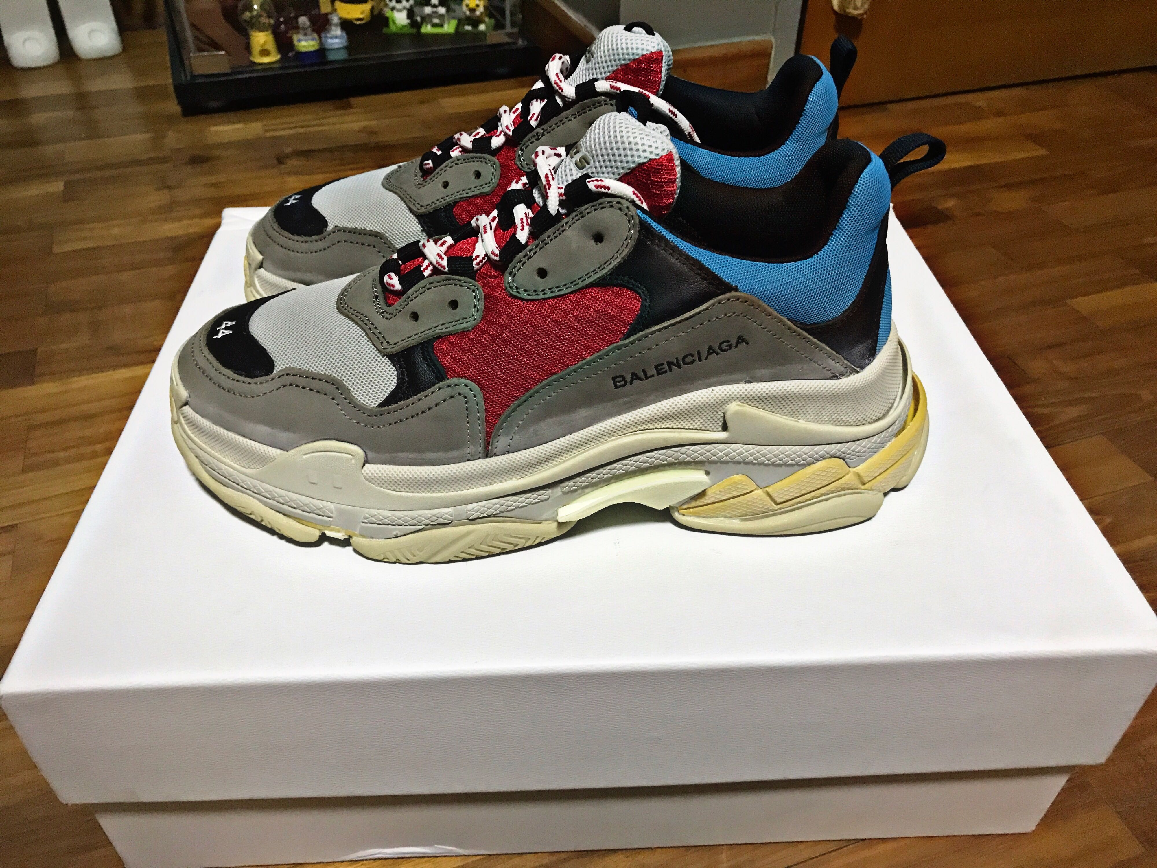 Gucci X Balenciaga Triple S White Spor Ayakkabılar Erkek