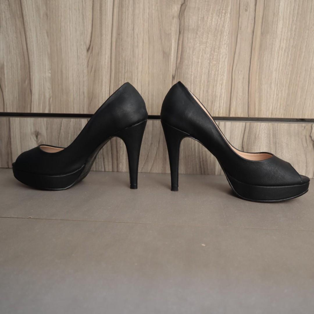 Black platform classic heels cheap 