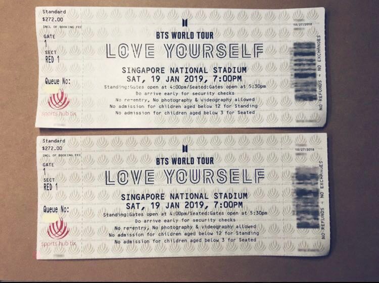 Bts Love Yourself Singapore 2019, Hobbies & Toys, Memorabilia &  Collectibles, Fan Merchandise On Carousell