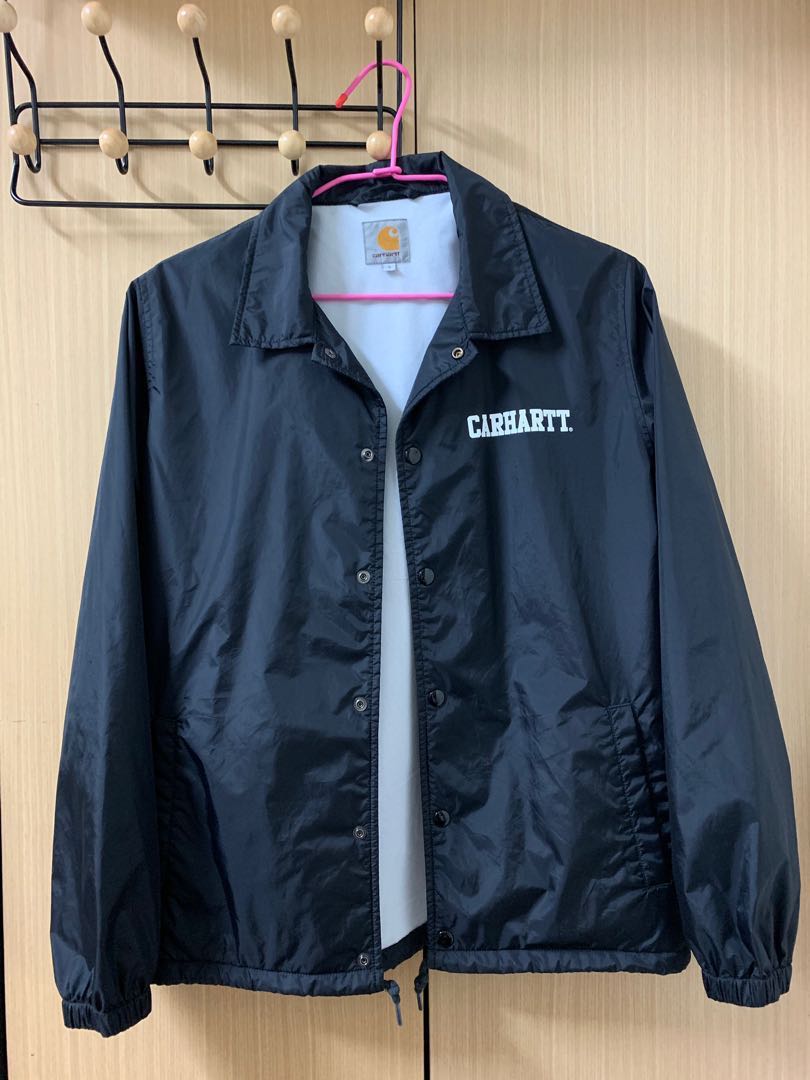 Carhartt Wip 教練外套 黑色 他的時尚 外套在旋轉拍賣