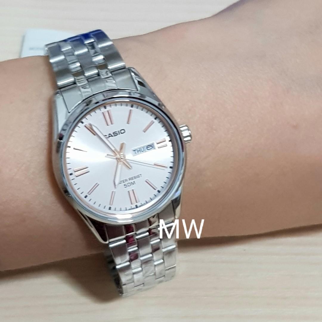 Casio original ladies classic stainless steel watch brand new, Women's ...