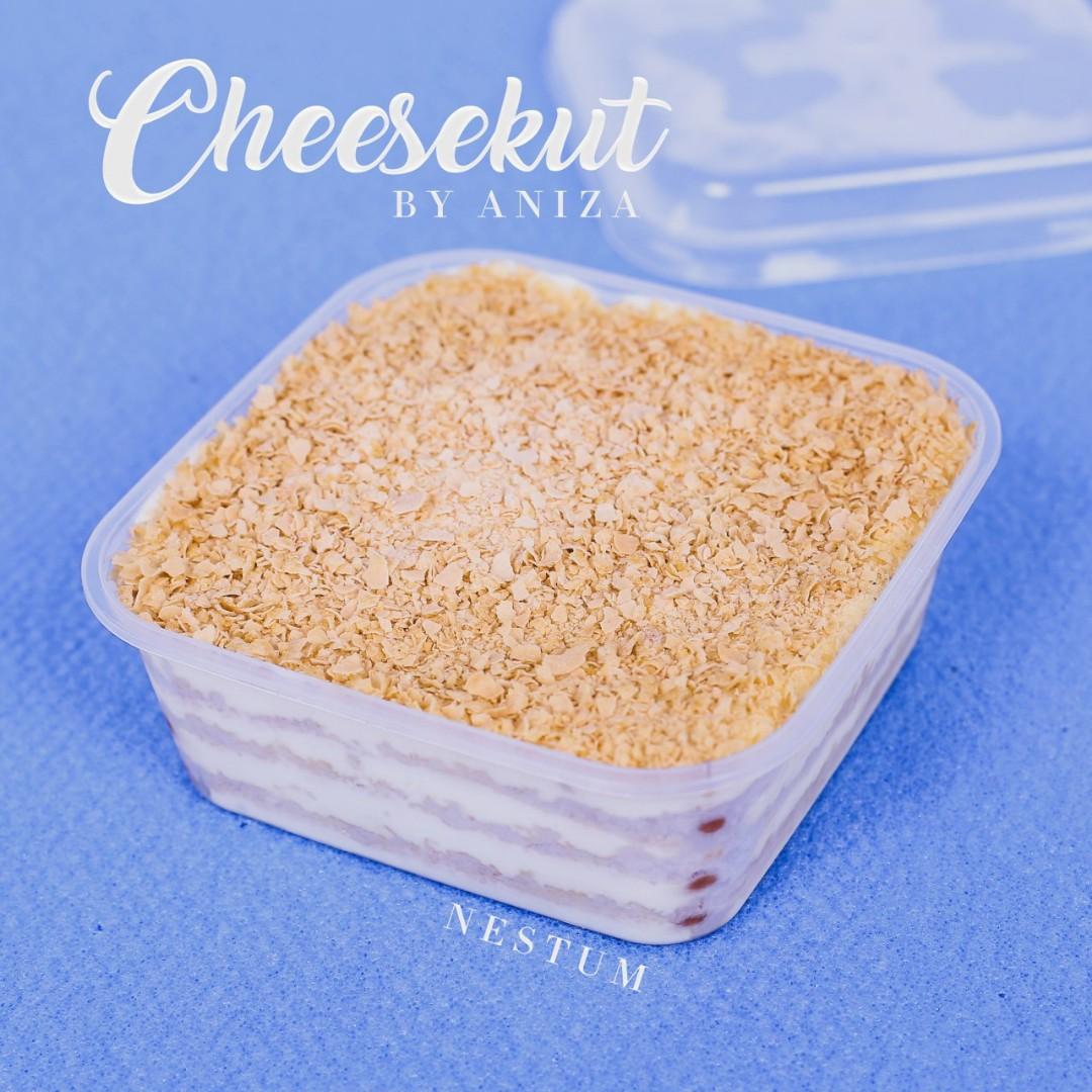 Cheesekut Bake Cake By Aniza Cheese Leleh Murah Sedap Oreo Nestum Milo Food Drinks Homemade Bakes On Carousell