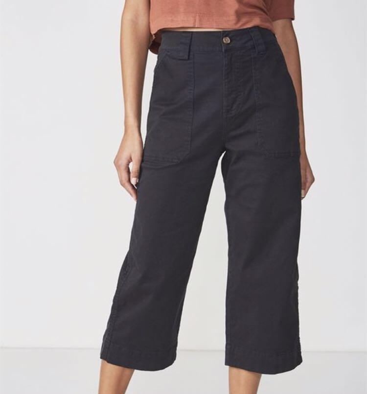 wide leg crop pants australia