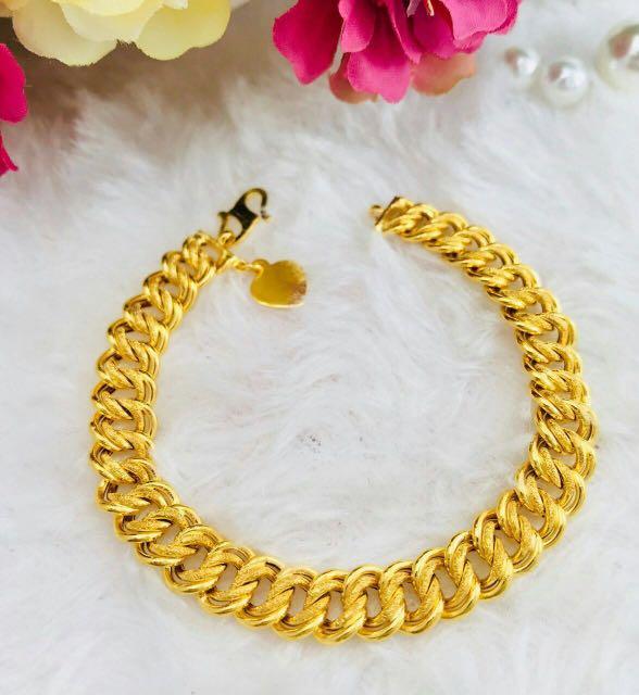 Emas 916 Rantai Tangan Gelang Coco Budget 0 6cm Murah Offer Women S Fashion Jewellery On Carousell