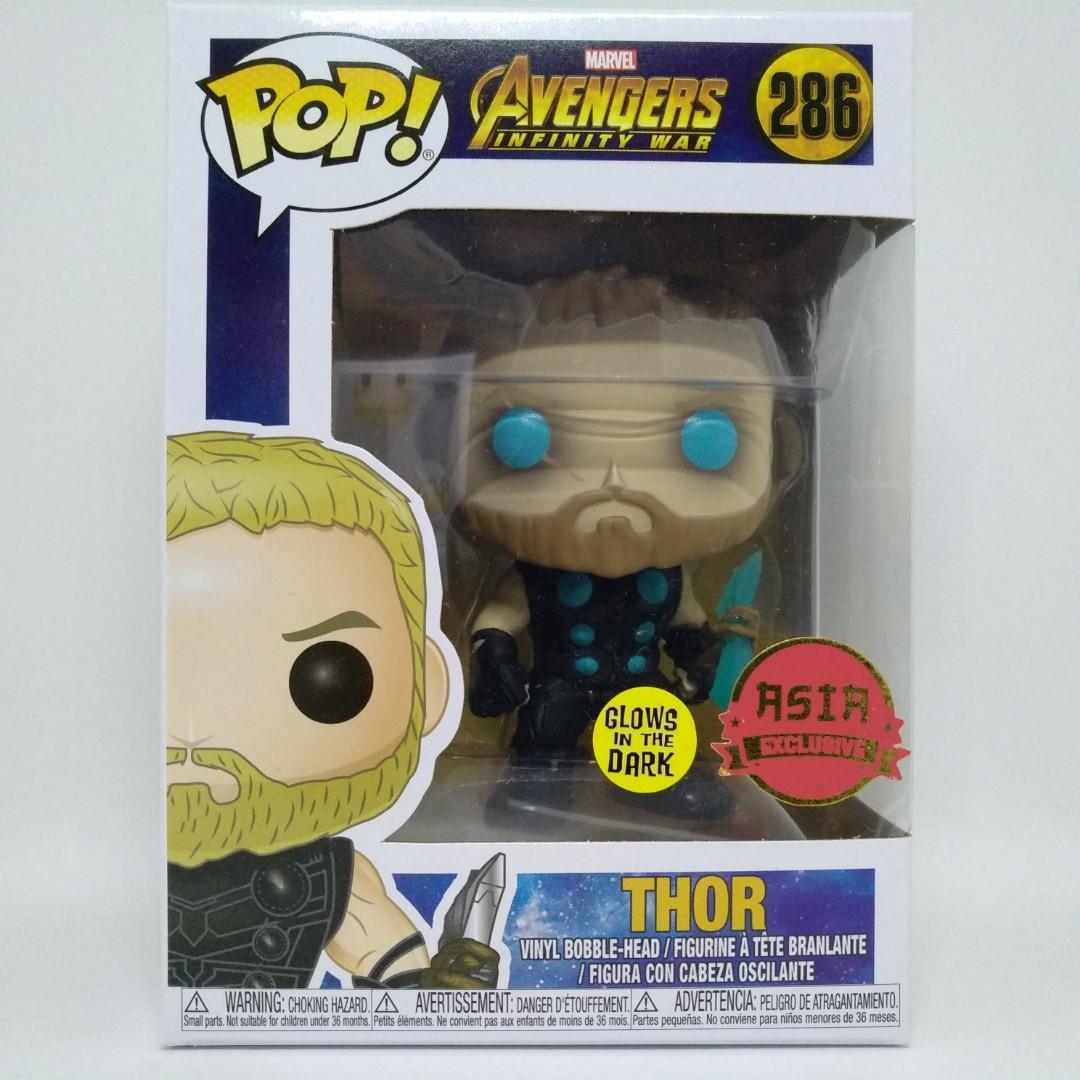 Thor Infinity Glow In The Dark Thor Pop Singapore Exclusive Glow In The  Dark Thor Funko Pop Funko Pop