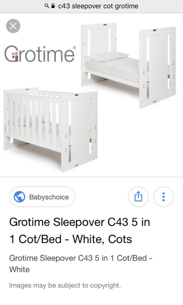 Grotime 5 outlet in 1 cot