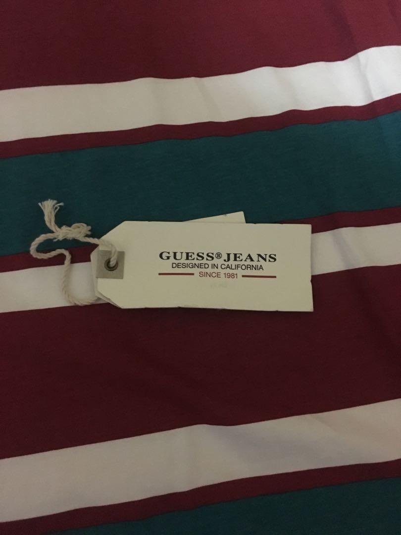 Guess St. James Striped Shirt Men s Fashion Tops Sets Tshirts