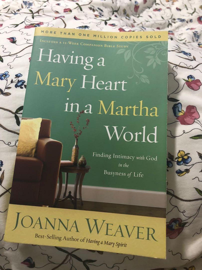 Having A Mary Heart In A Martha World Books Stationery