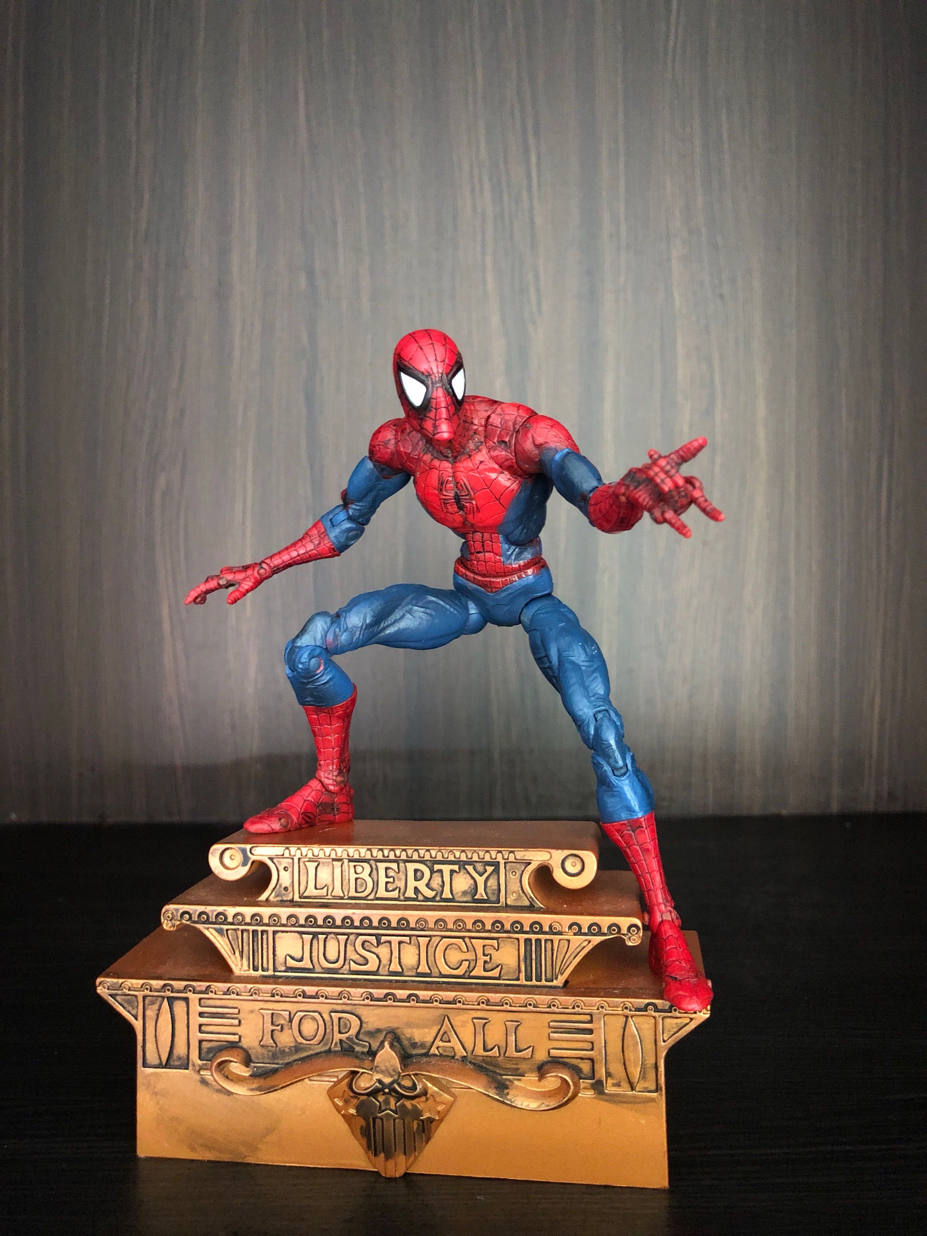 Marvel legends Toybiz series 12 McFarlane Spiderman Superposeable, Hobbies  & Toys, Toys & Games on Carousell