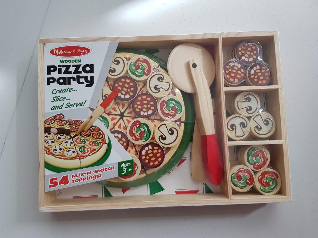 melissa and doug wooden pizza