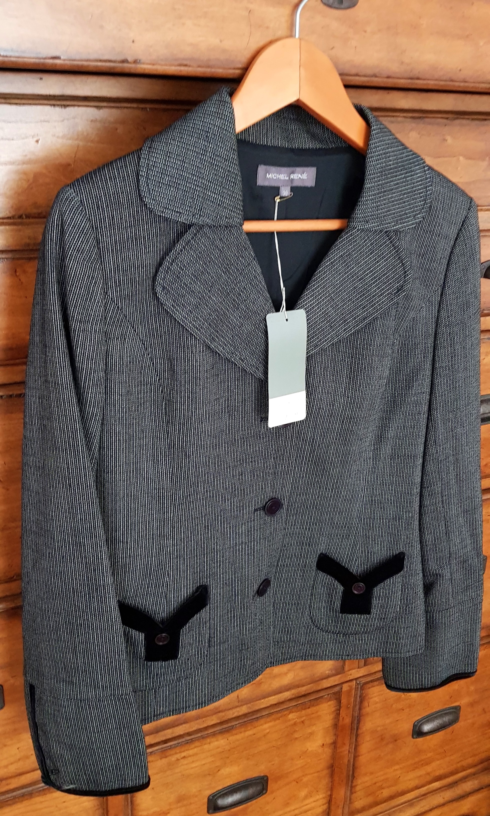 Michel Rene Coat Skirt Suit Size 38 Luxury Apparel Women S On Carousell