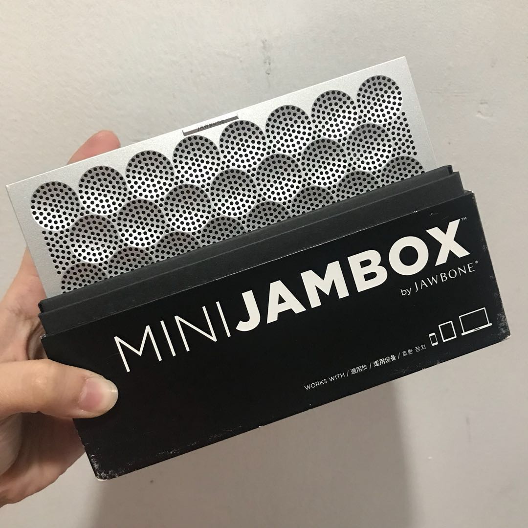 Mini Jambox by Jawbone Speaker Silver, Audio, Soundbars, Speakers