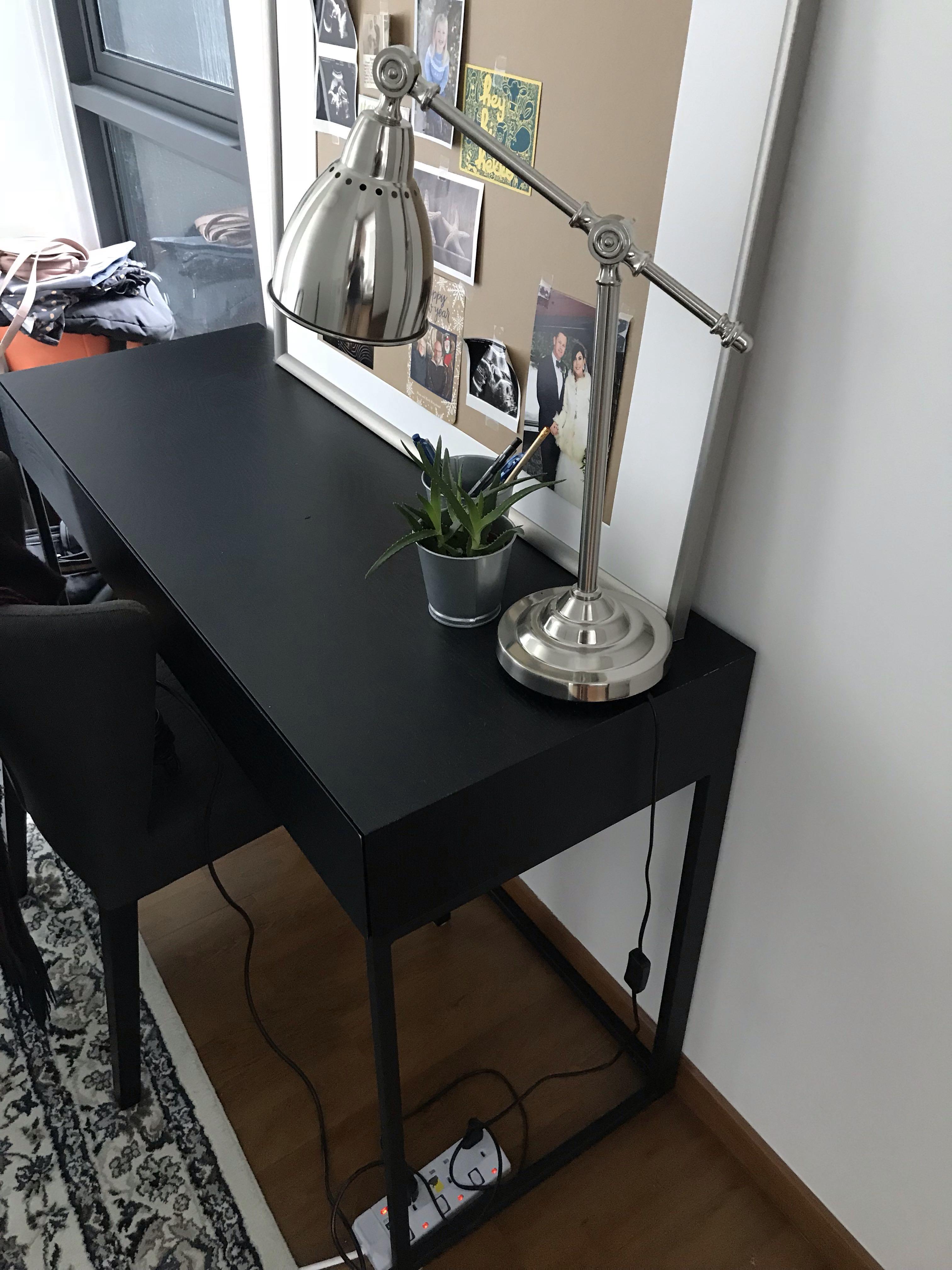 Modern Black Matte Desk Furniture Tables Chairs On Carousell