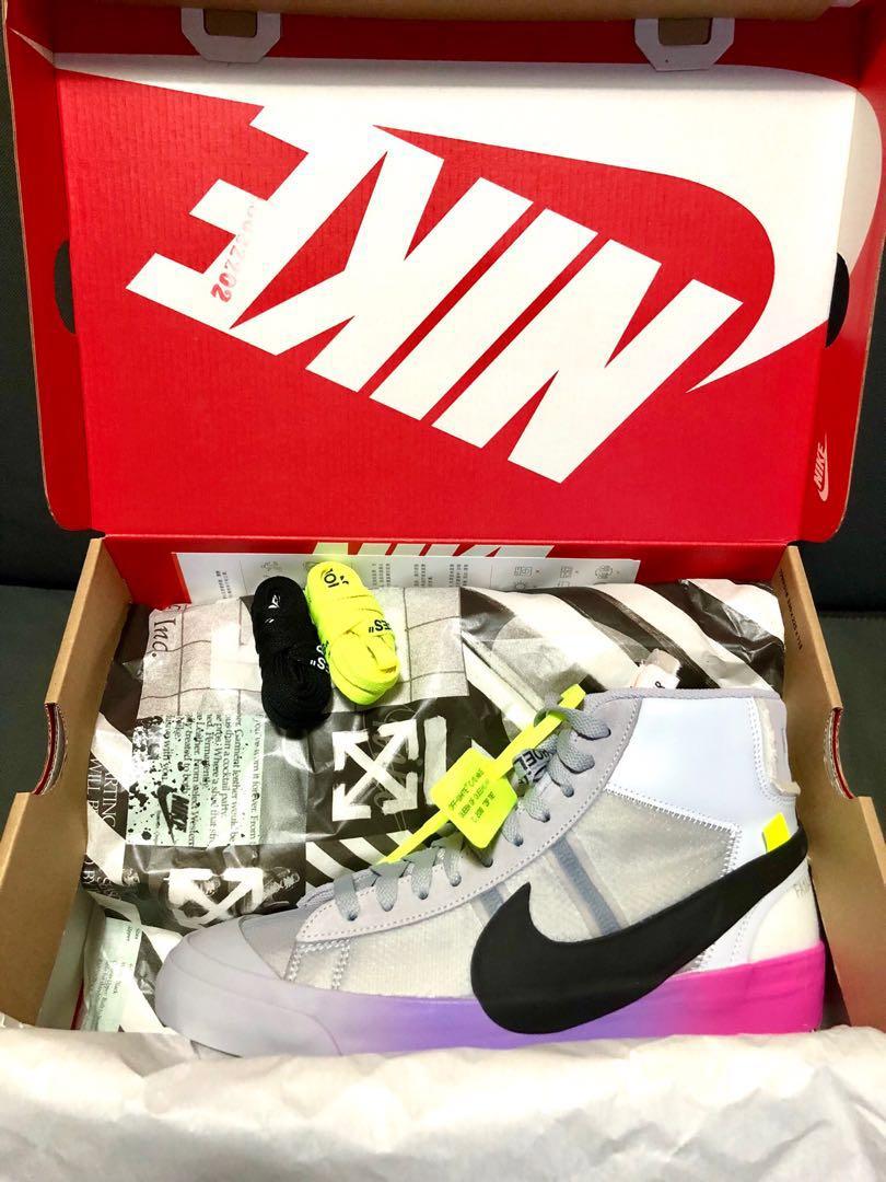 dreng Postnummer Lydighed Nike Blazer Studio Mid x Off-White, 男裝, 鞋, 西裝鞋- Carousell